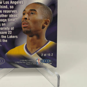 1997-98 Fleer - Kobe Bryant #2 of 15 Z Zone Insert FRENLY BRICKS - Open 7 Days