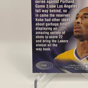1997-98 Fleer - Kobe Bryant #2 of 15 Z Zone Insert FRENLY BRICKS - Open 7 Days