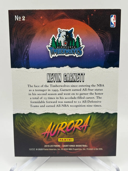2019-20 Panini Court Kings Basketball #2 Kevin Garnett Aurora FRENLY BRICKS - Open 7 Days