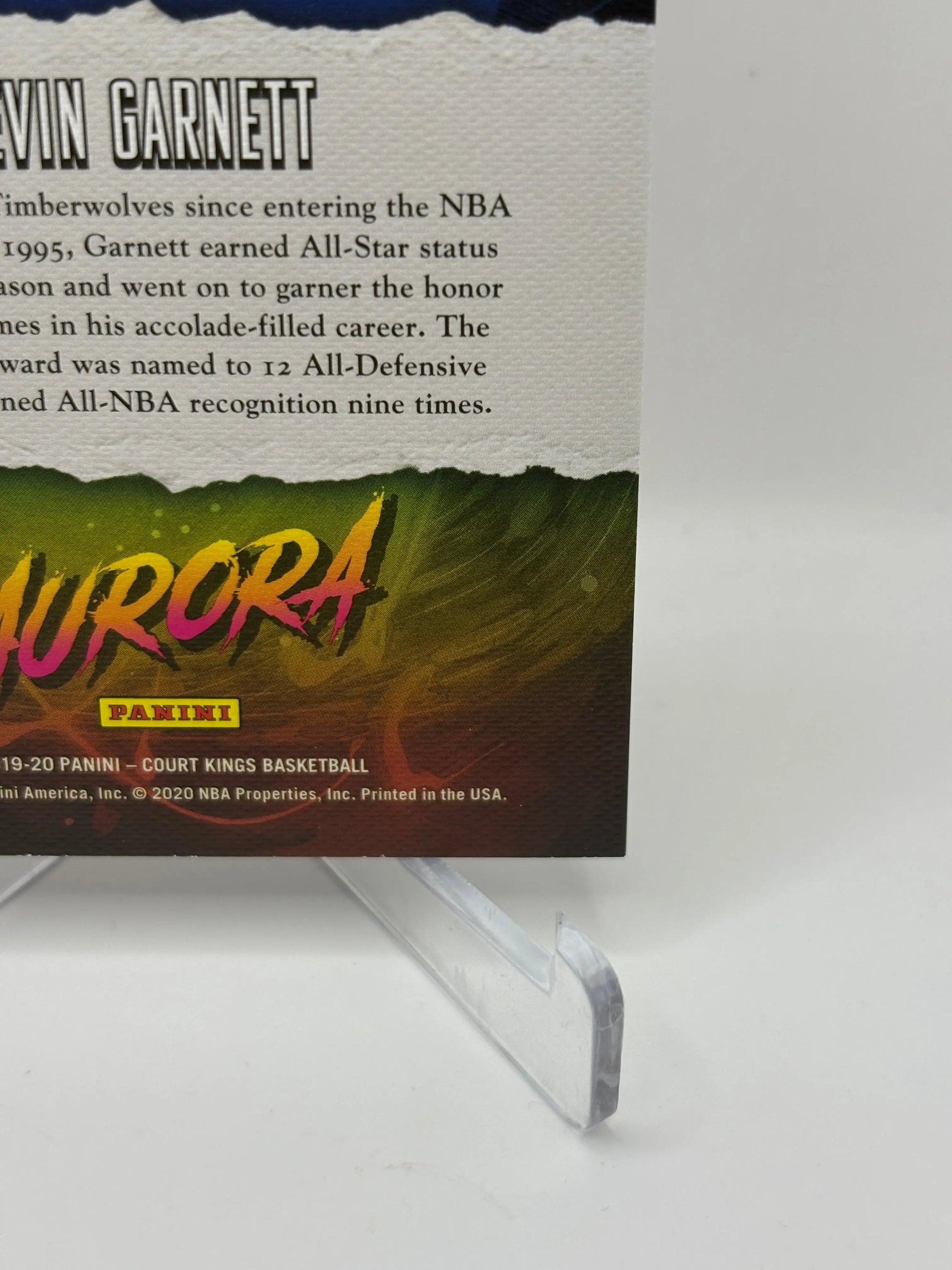 2019-20 Panini Court Kings Basketball #2 Kevin Garnett Aurora FRENLY BRICKS - Open 7 Days