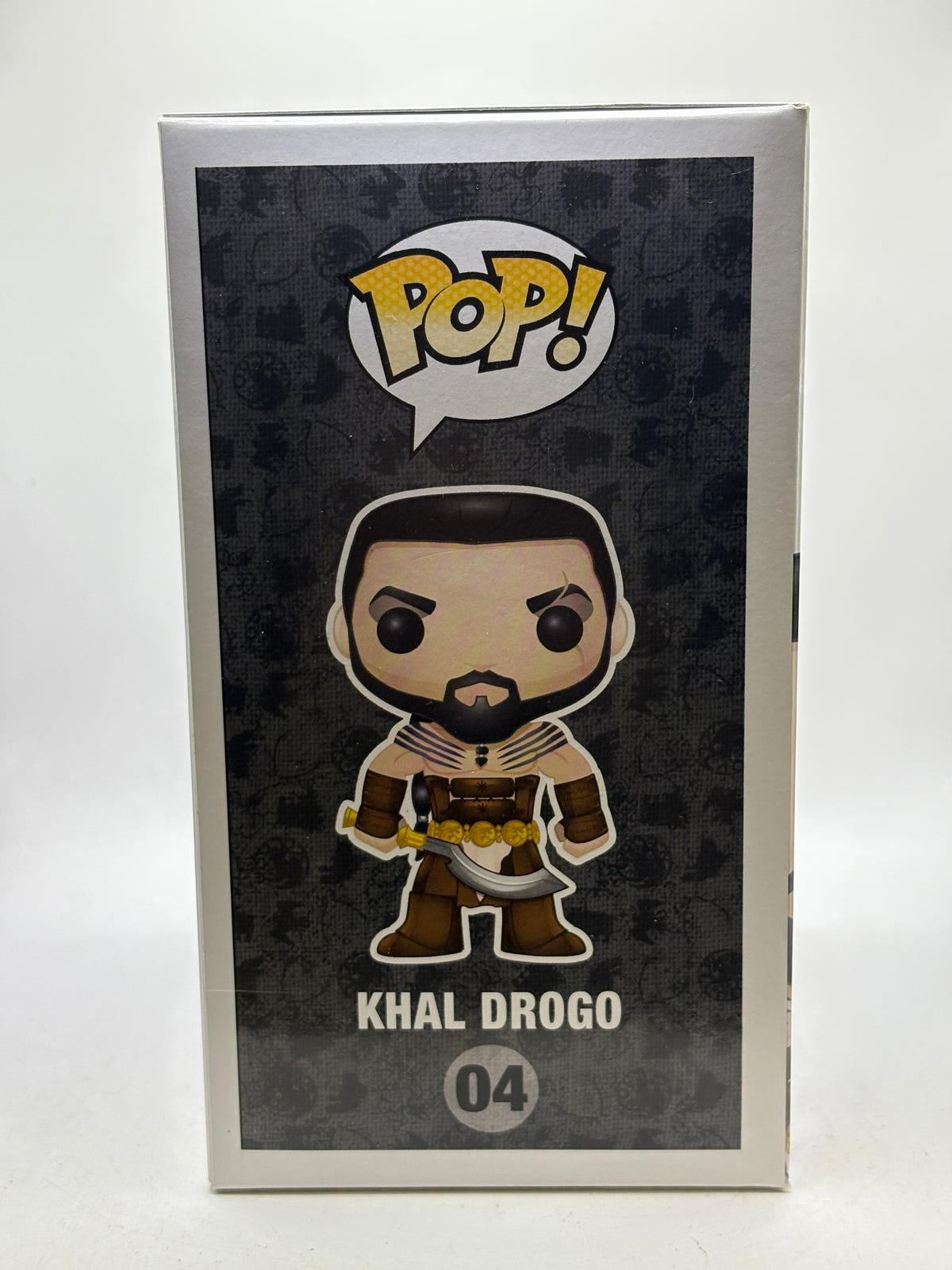 Funko POP! Game of Thrones #04 Khal Drogo Vinyl Figure, illustrated side of box image 4