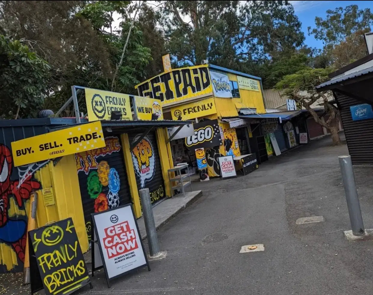 Frenly Bricks collectibles store exterior in Carrara on the Gold Coast