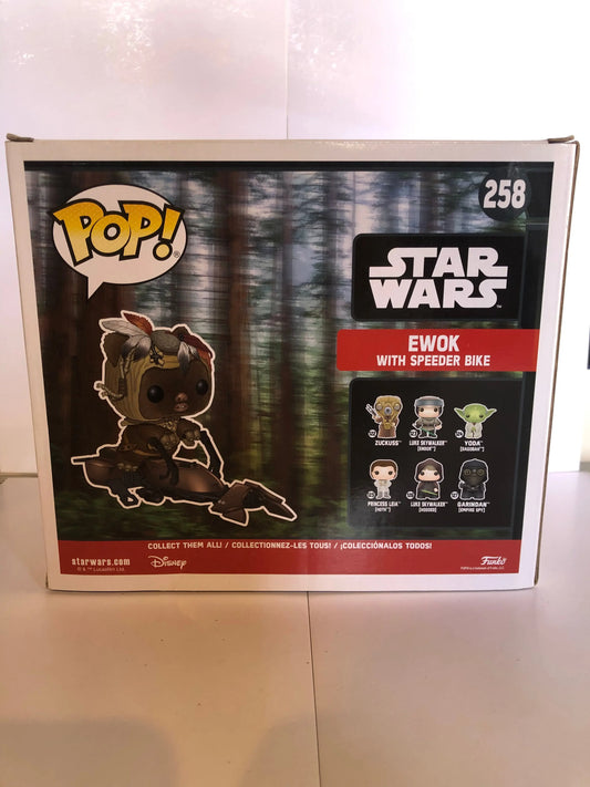 FUNKO Pop Vinyl 258 Ewok With Speeder Bike (Funko Shop Limited Exclusive) - FRENLY BRICKS - Open 7 Days