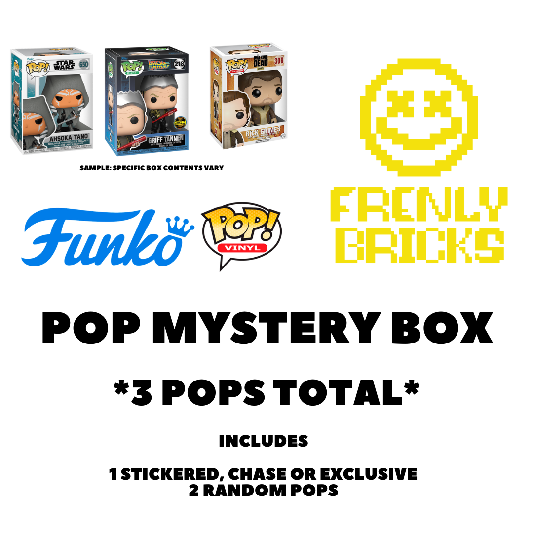 3 POP Mystery Box - Random FUNKO BOX FRENLY BRICKS - Open 7 Days