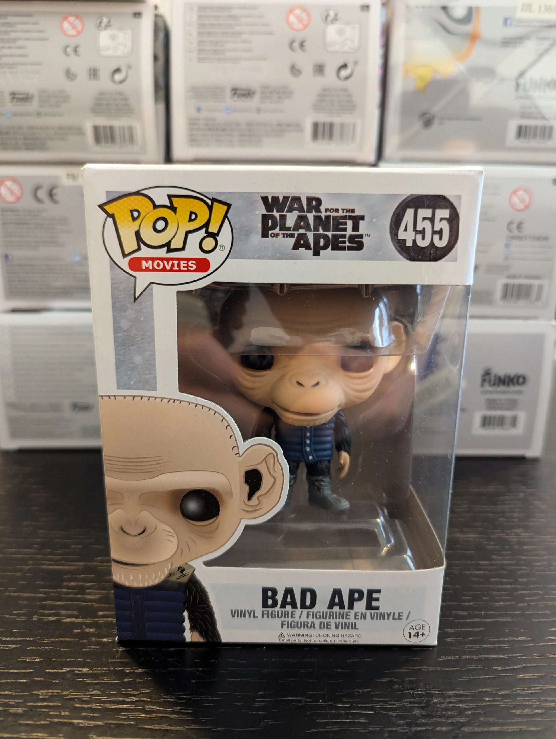 FUNKO POP VINYL MOVIES WAR FOR THE PLANET OF THE APES #455 BAD APE BNIB VAULTED FRENLY BRICKS - Open 7 Days