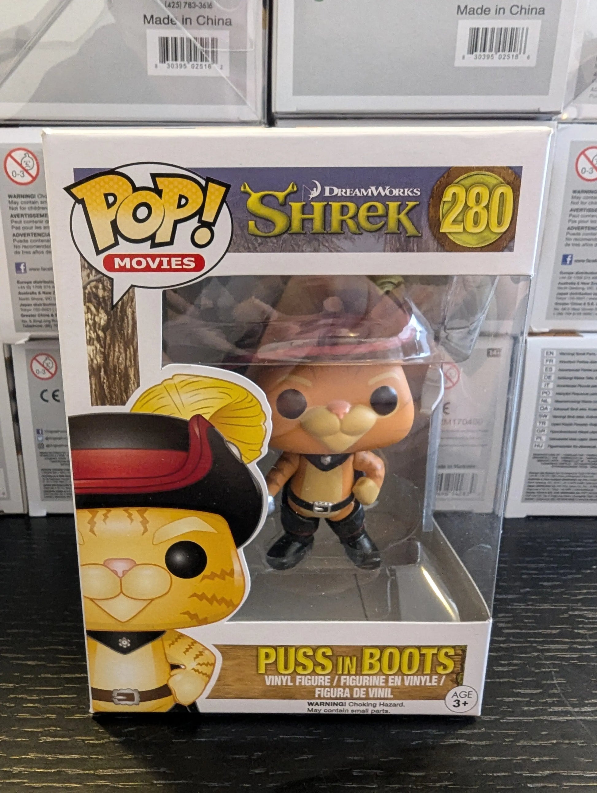 Shrek #280 Puss In Boots Funko Pop! Vinyl - Vaulted FRENLY BRICKS - Open 7 Days