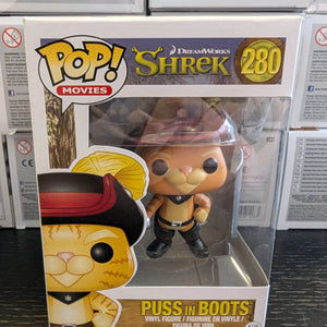 Shrek #280 Puss In Boots Funko Pop! Vinyl - Vaulted FRENLY BRICKS - Open 7 Days