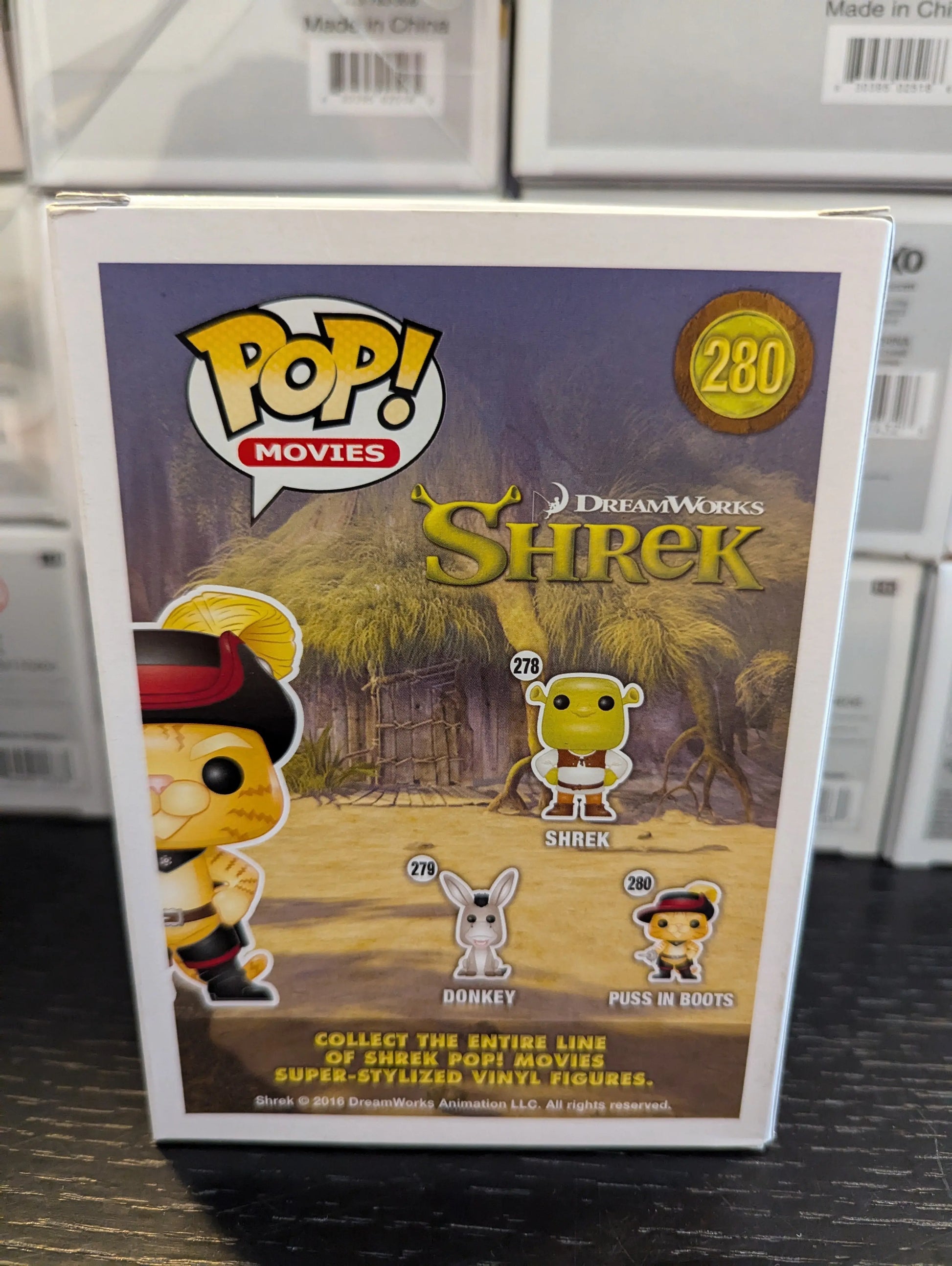 Shrek #280 Puss In Boots Funko Pop! Vinyl - Vaulted FRENLY BRICKS - Open 7 Days