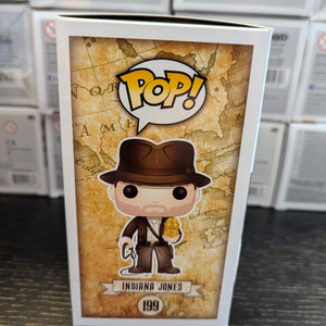 Funko Pop Vinyl #199 Indiana Jones Vaulted Grail 2016 SDCC Excellent Condition FRENLY BRICKS - Open 7 Days