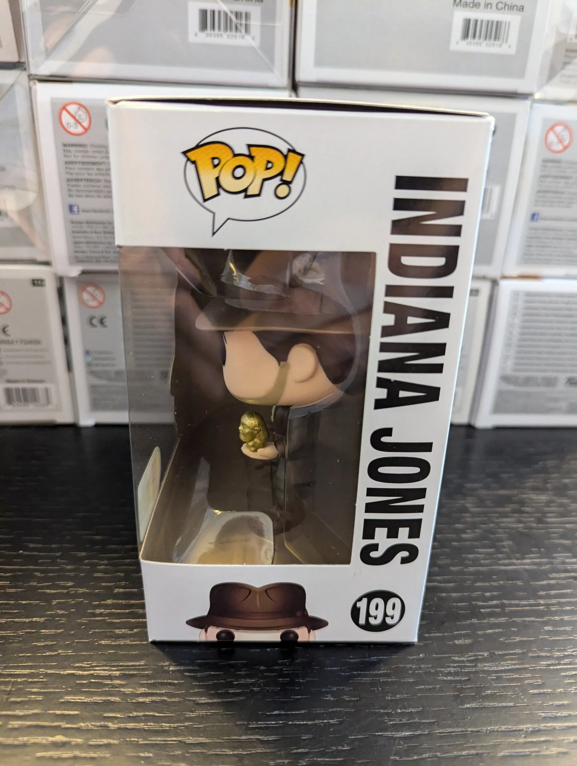 Funko Pop Vinyl #199 Indiana Jones Vaulted Grail 2016 SDCC Excellent Condition FRENLY BRICKS - Open 7 Days