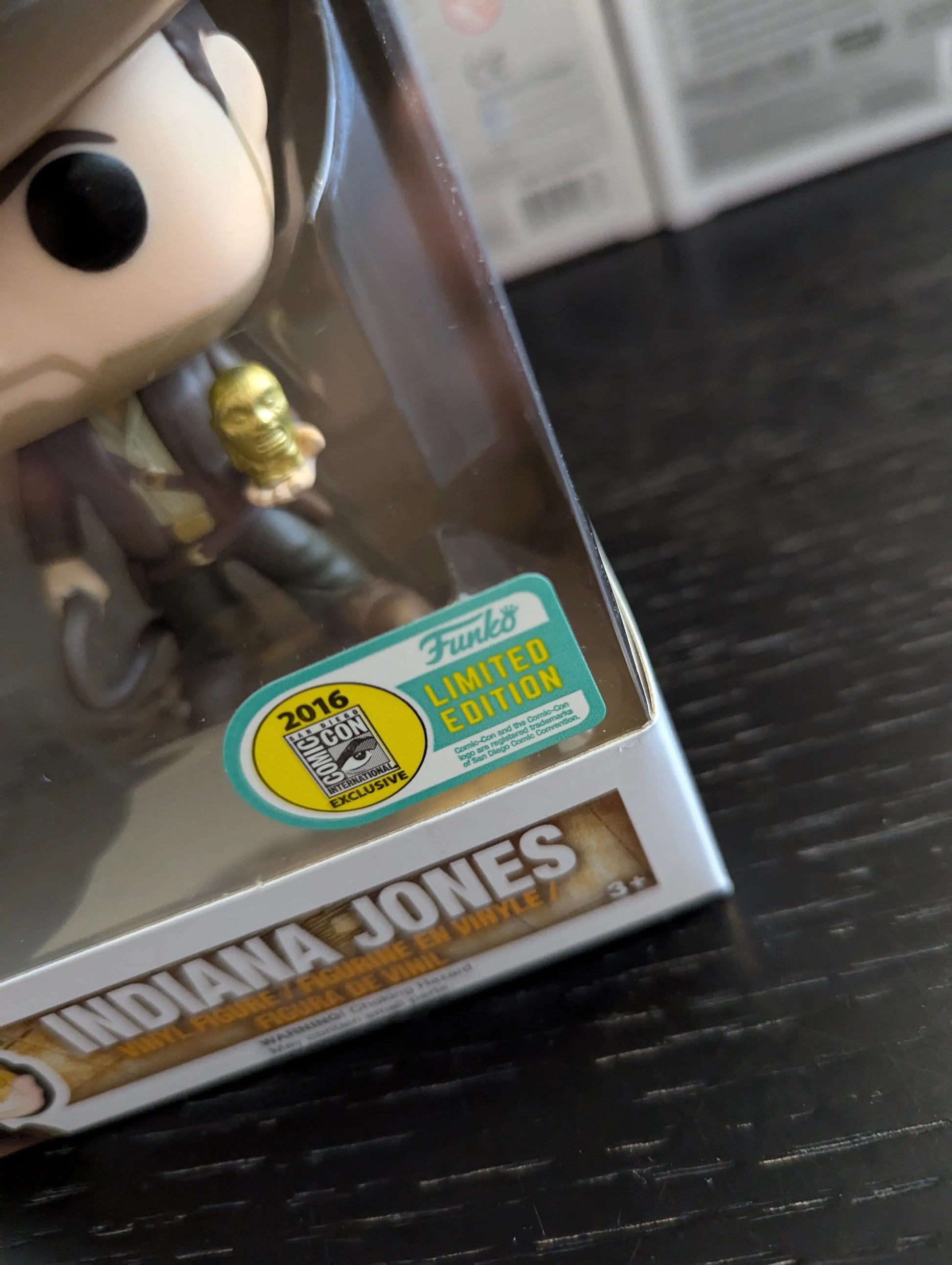 Funko Pop Vinyl #199 Indiana Jones Vaulted Grail 2016 SDCC Excellent Condition FRENLY BRICKS - Open 7 Days