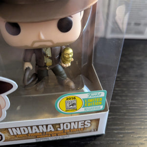 Funko Pop Vinyl #199 Indiana Jones Vaulted Grail 2016 SDCC Excellent Condition FRENLY BRICKS - Open 7 Days