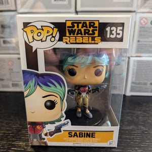 Funko Pop! Star Wars Rebels Sabine Wren #135 Vaulted Vinyl FRENLY BRICKS - Open 7 Days