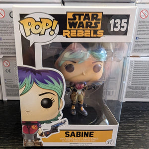 Funko Pop! Star Wars Rebels Sabine Wren #135 Vaulted Vinyl FRENLY BRICKS - Open 7 Days