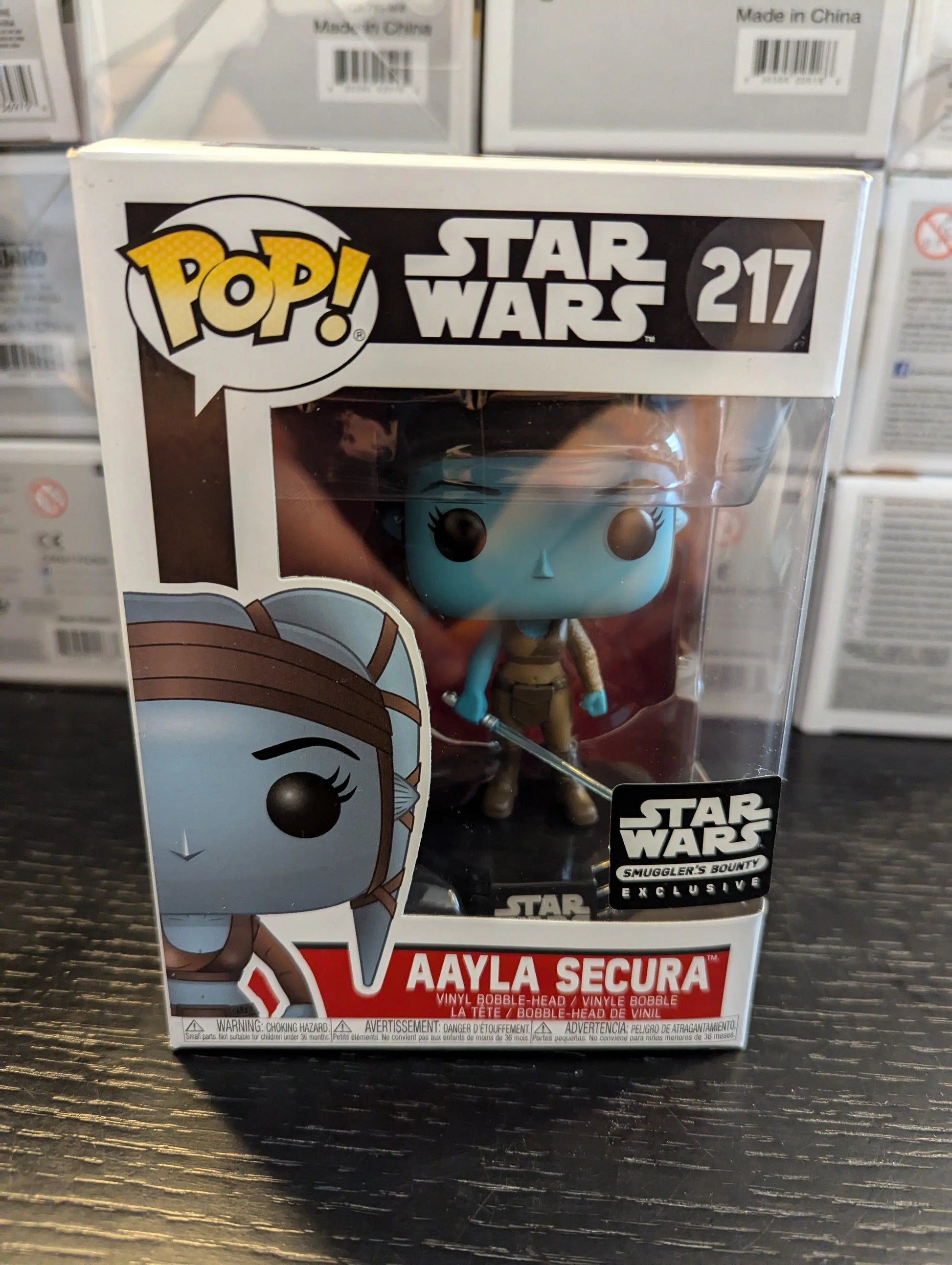 Funko Pop Star Wars Aayla Secura Smuggler's Bounty EXCLUSIVE #217 FRENLY BRICKS - Open 7 Days