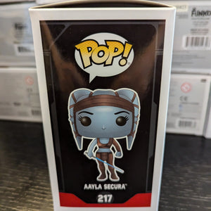 Funko Pop Star Wars Aayla Secura Smuggler's Bounty EXCLUSIVE #217 FRENLY BRICKS - Open 7 Days