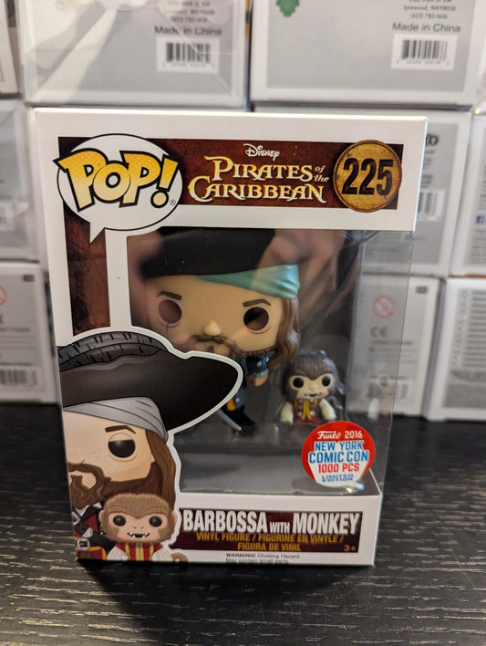 Funko POP Vinyl - Disney Pirates Of The Caribbean - Barbossa With Monkey - #225 FRENLY BRICKS - Open 7 Days