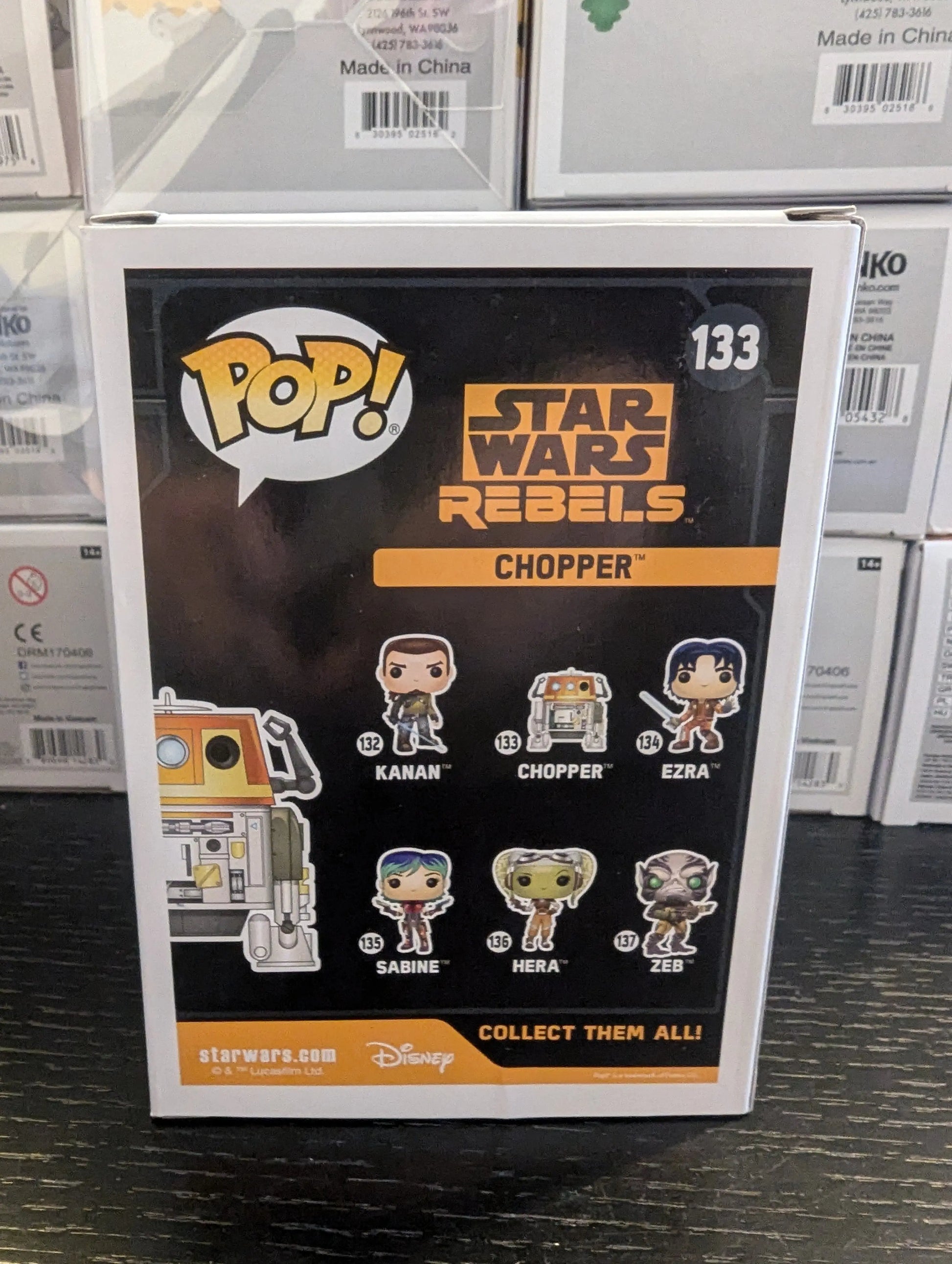 Star Wars Pop Vinyl - #133 Chopper Rebels TV Show FRENLY BRICKS - Open 7 Days