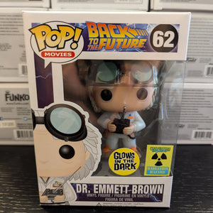 Funko Pop! Vinyl: Back to the Future - Dr. Emmett Brown - (Glow) GITD FRENLY BRICKS - Open 7 Days