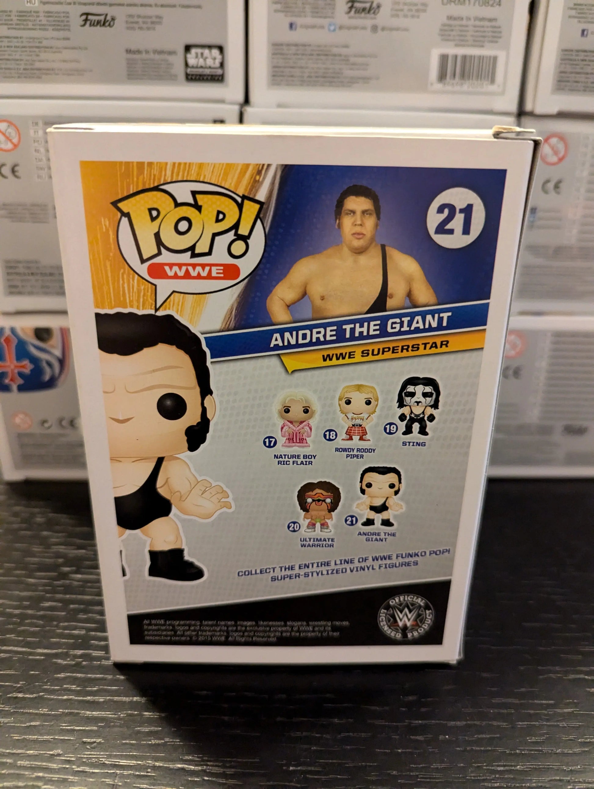 Funko Pop! Vinyl WWE 21 Andre the Giant Vaulted 2015 FRENLY BRICKS - Open 7 Days