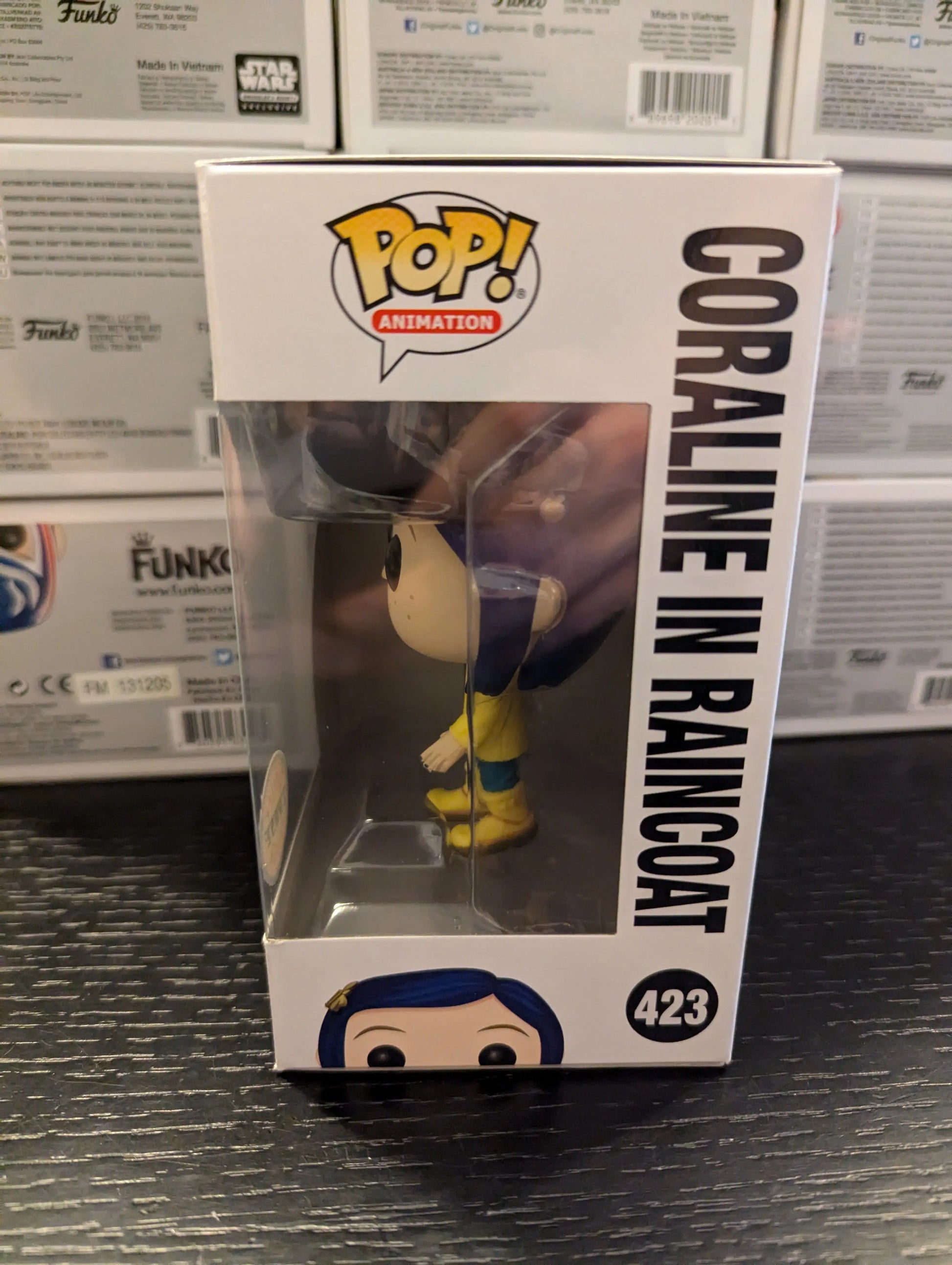 Funko Pop Animation Coraline in Raincoat 423 Limited CHASE Edition FRENLY BRICKS - Open 7 Days