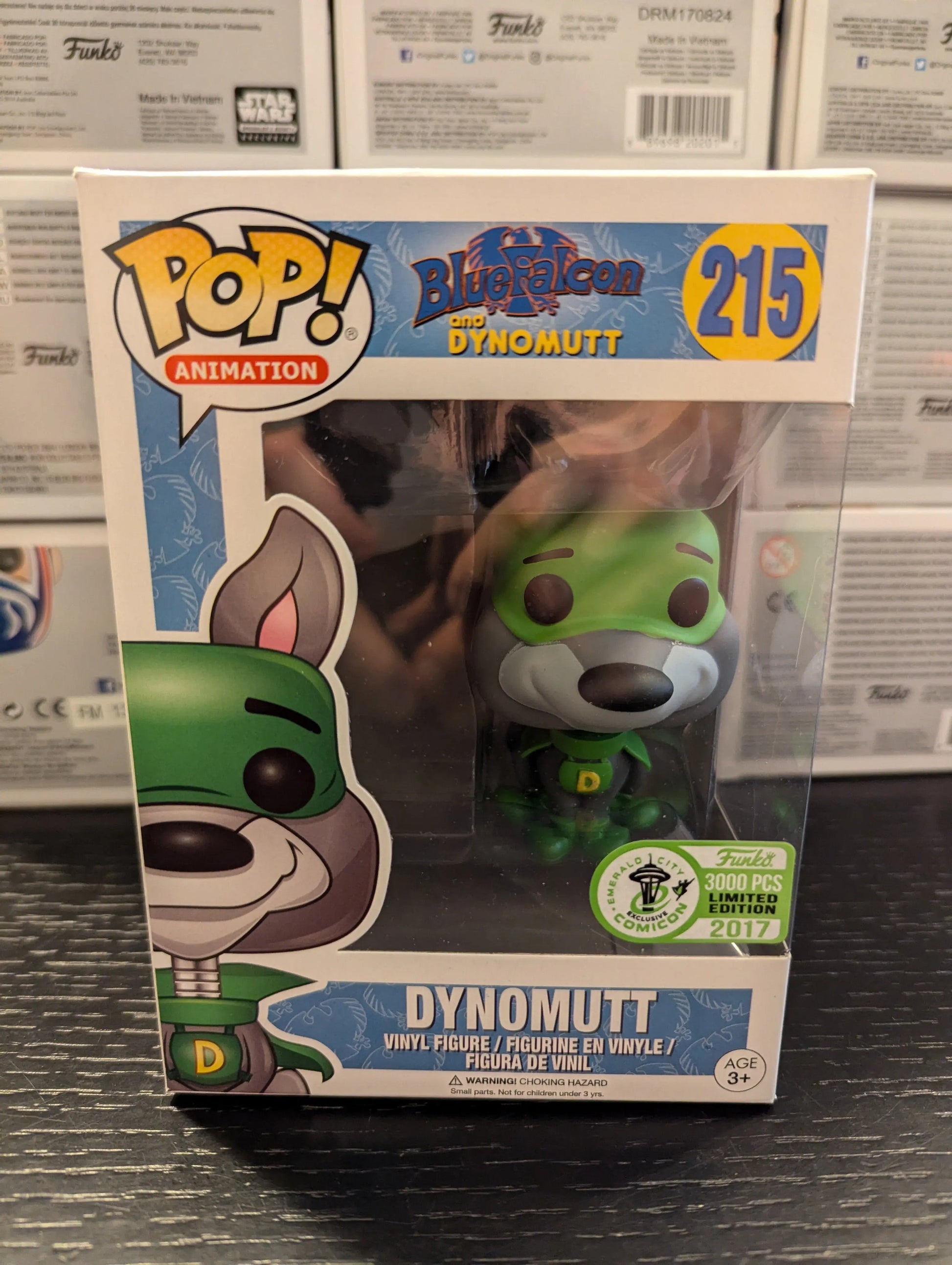 Funko Pop! Blue Falcon DYNOMUTT #215 Limited 3000 pcs ECCC 2017 FRENLY BRICKS - Open 7 Days