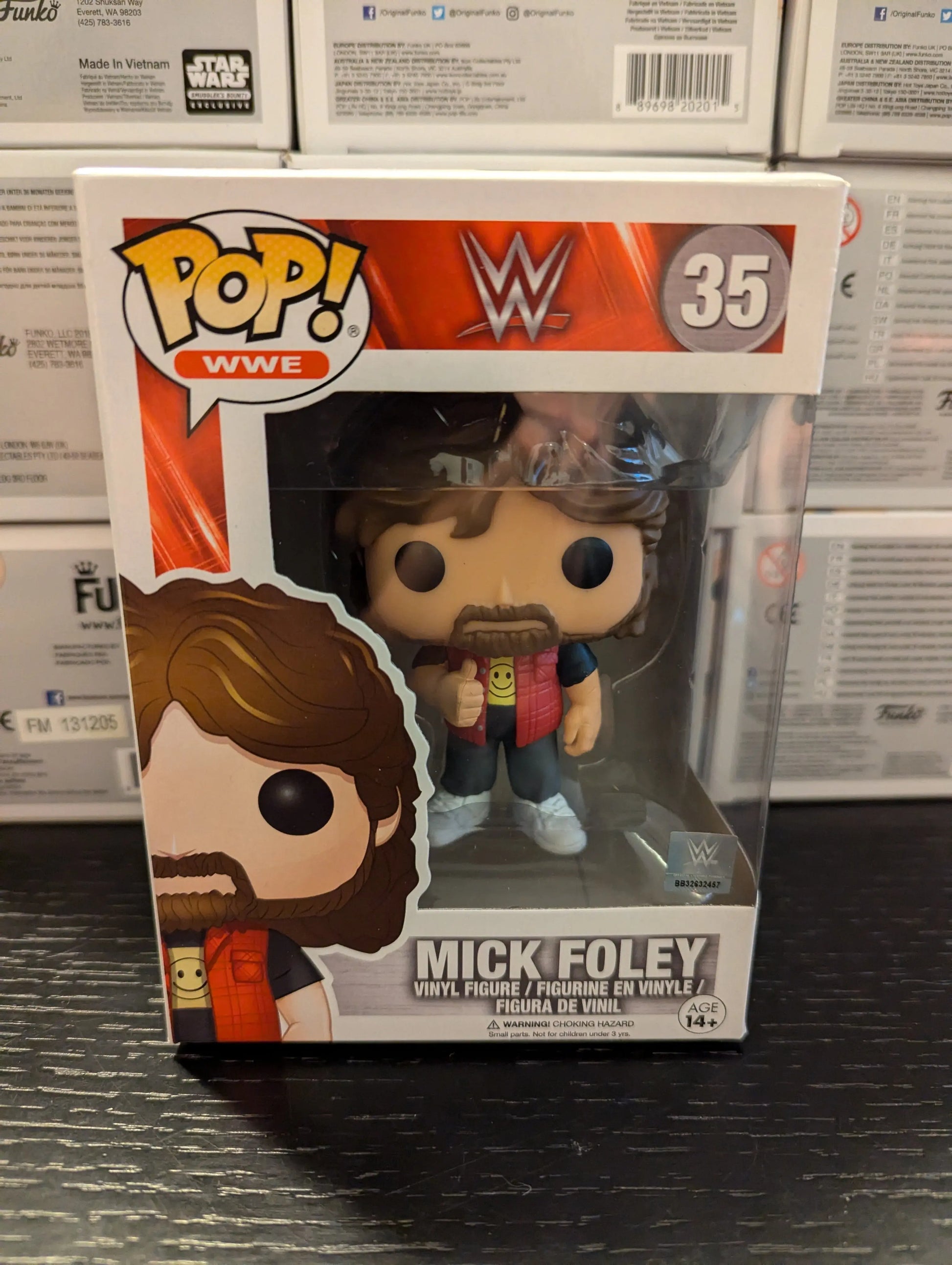 Pop Vinyl WWE 35 MIB Mick Foley FRENLY BRICKS - Open 7 Days