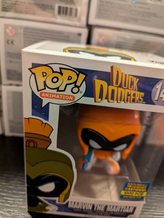 POP MARVIN THE MARTIAN (NEON ORANGE) 143 SAN DIEGO 2017 1000 PCS FUNKO FRENLY BRICKS - Open 7 Days