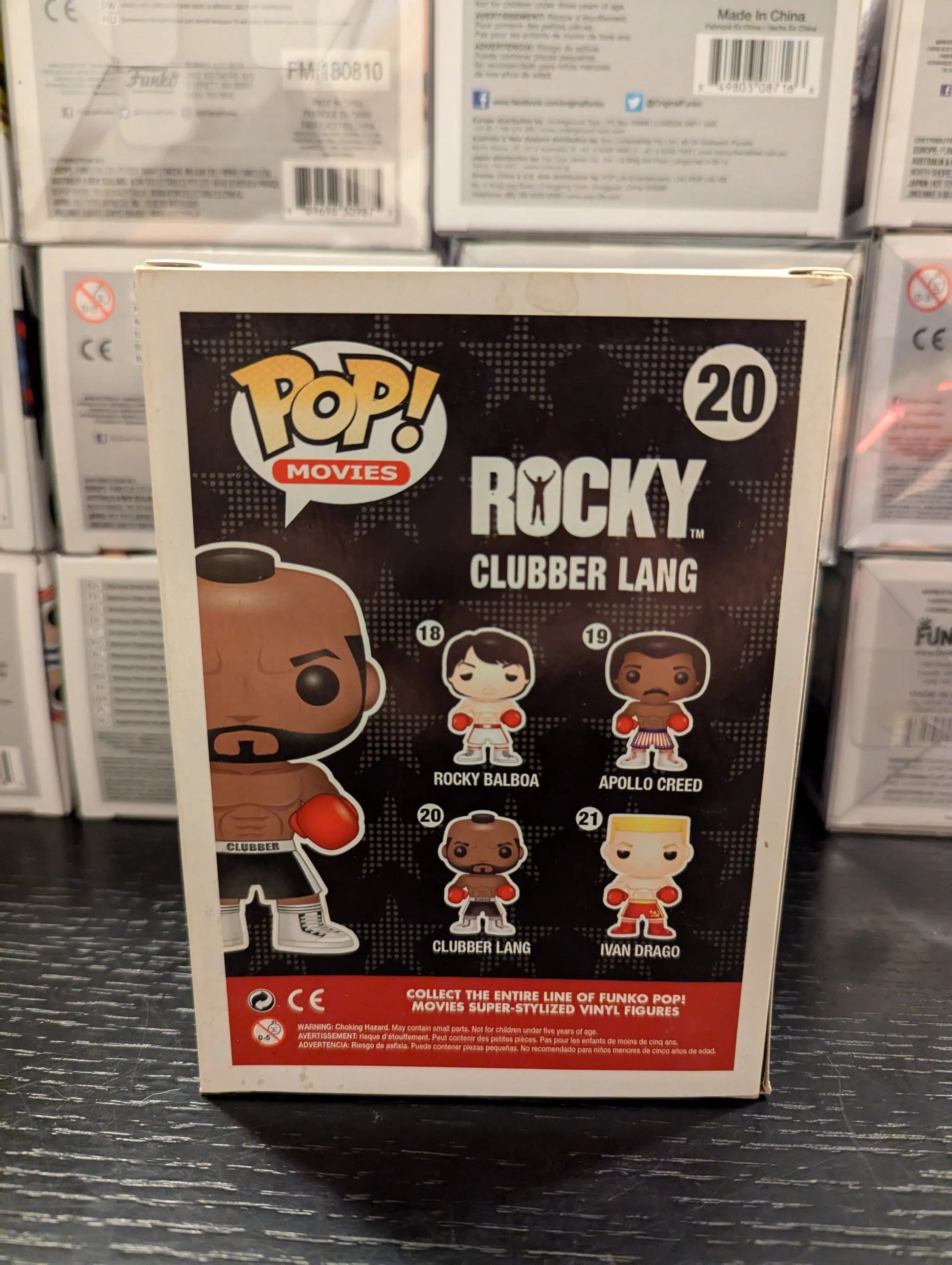 Funko Pop Vinyl - Clubber Lang 20 - Movies - Rocky - Vaulted FRENLY BRICKS - Open 7 Days