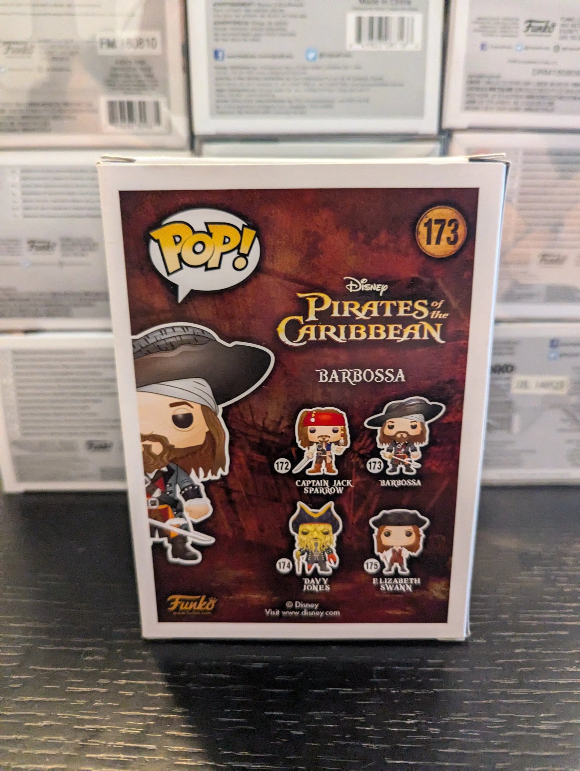 Funko Pop! Vinyl Disney 173 Barbossa Pirates of the Caribbean 2015 FRENLY BRICKS - Open 7 Days