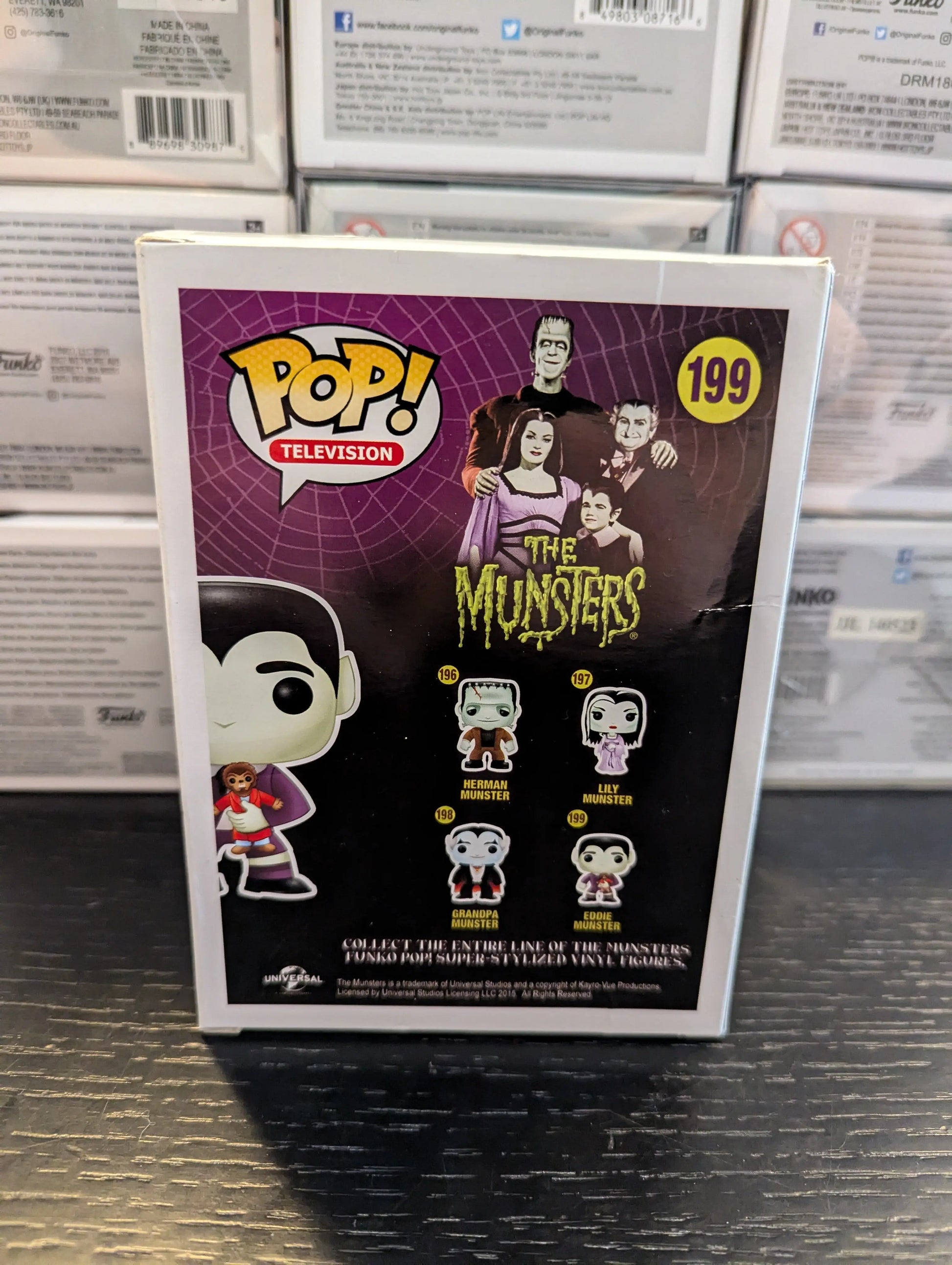 Eddie Munster #199 Pop - The Munsters - *damage* FRENLY BRICKS - Open 7 Days