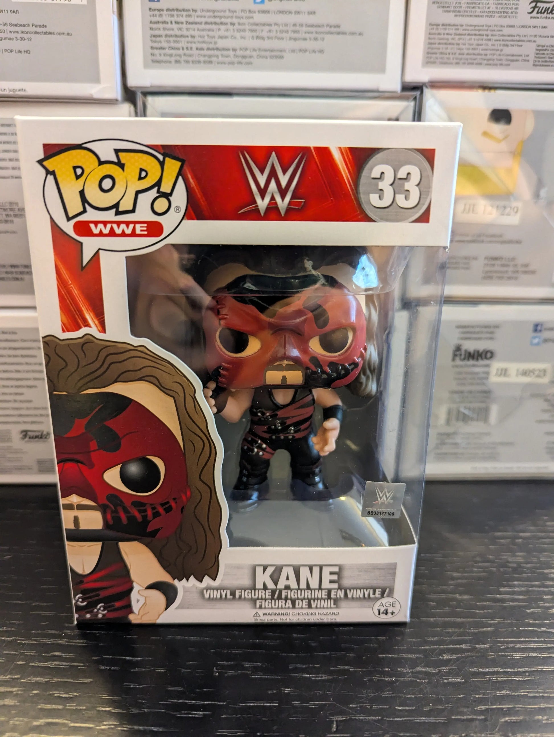 Funko Pop! Vinyl: WWE - Kane - #33 FRENLY BRICKS - Open 7 Days