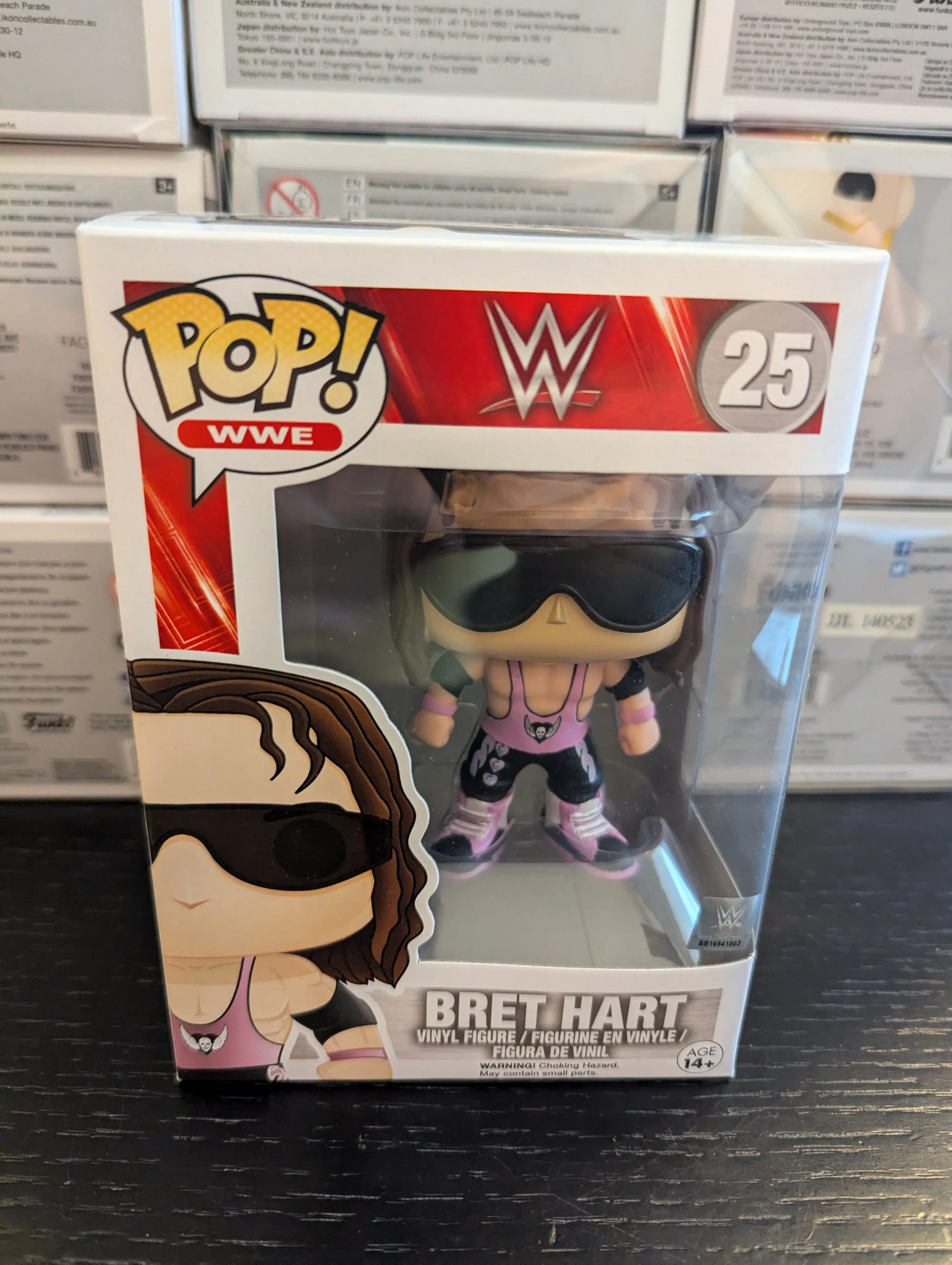 Funko Pop! WWE Bret Hart #25 Vaulted Vinyl Figure FRENLY BRICKS - Open 7 Days