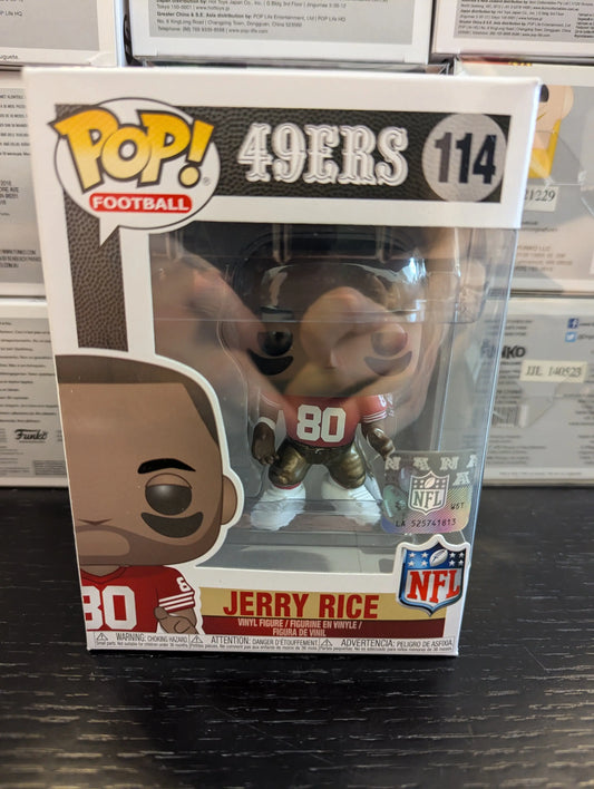 Funko Pop Football 49ers #114 Jerry Rice FRENLY BRICKS - Open 7 Days