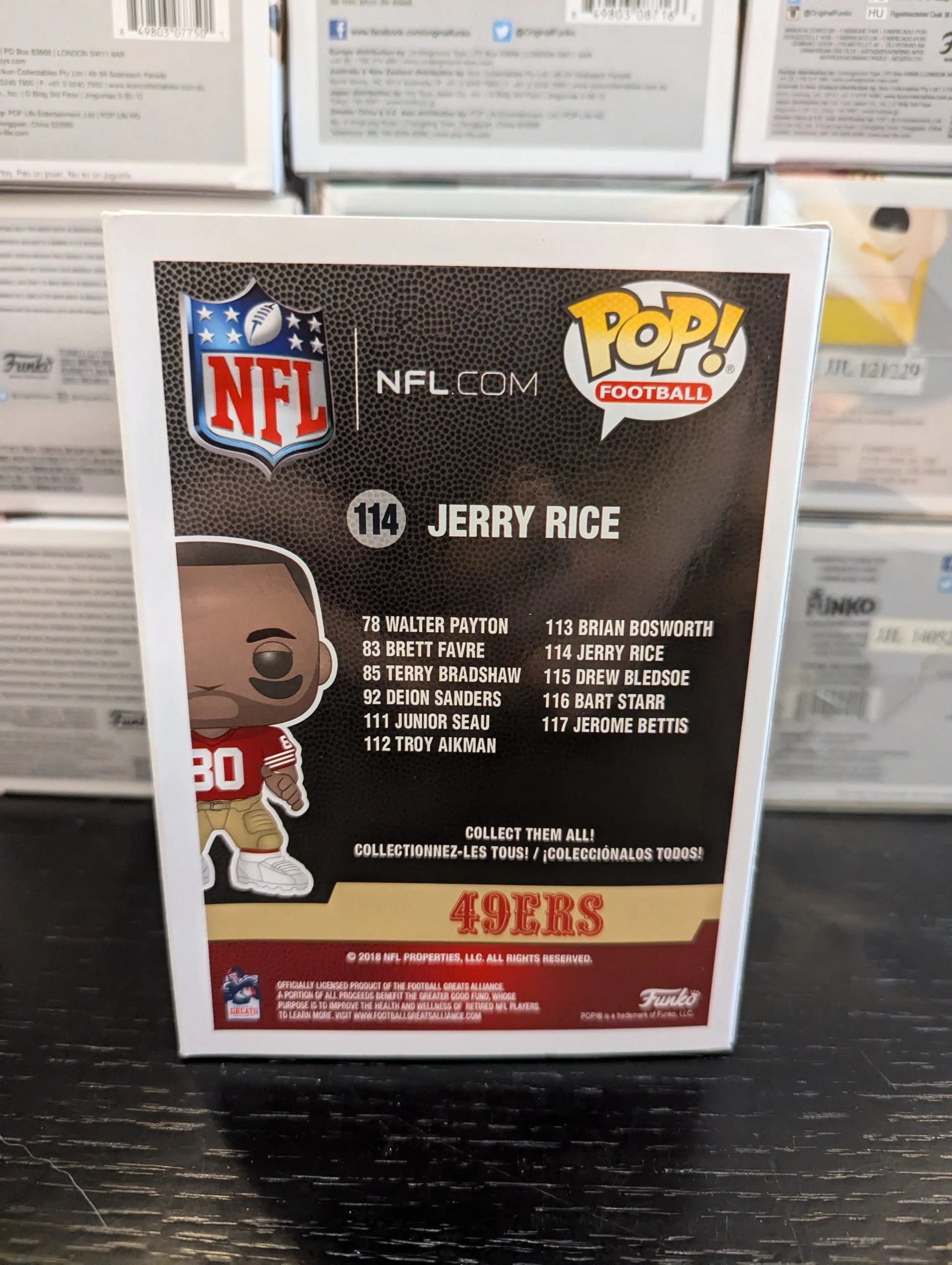 Funko Pop Football 49ers #114 Jerry Rice FRENLY BRICKS - Open 7 Days