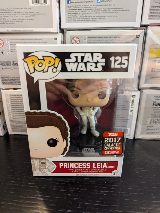 Funko POP! Star Wars #125 Princess Leia Hoth 2017 Galactic Convention Exclusive FRENLY BRICKS - Open 7 Days