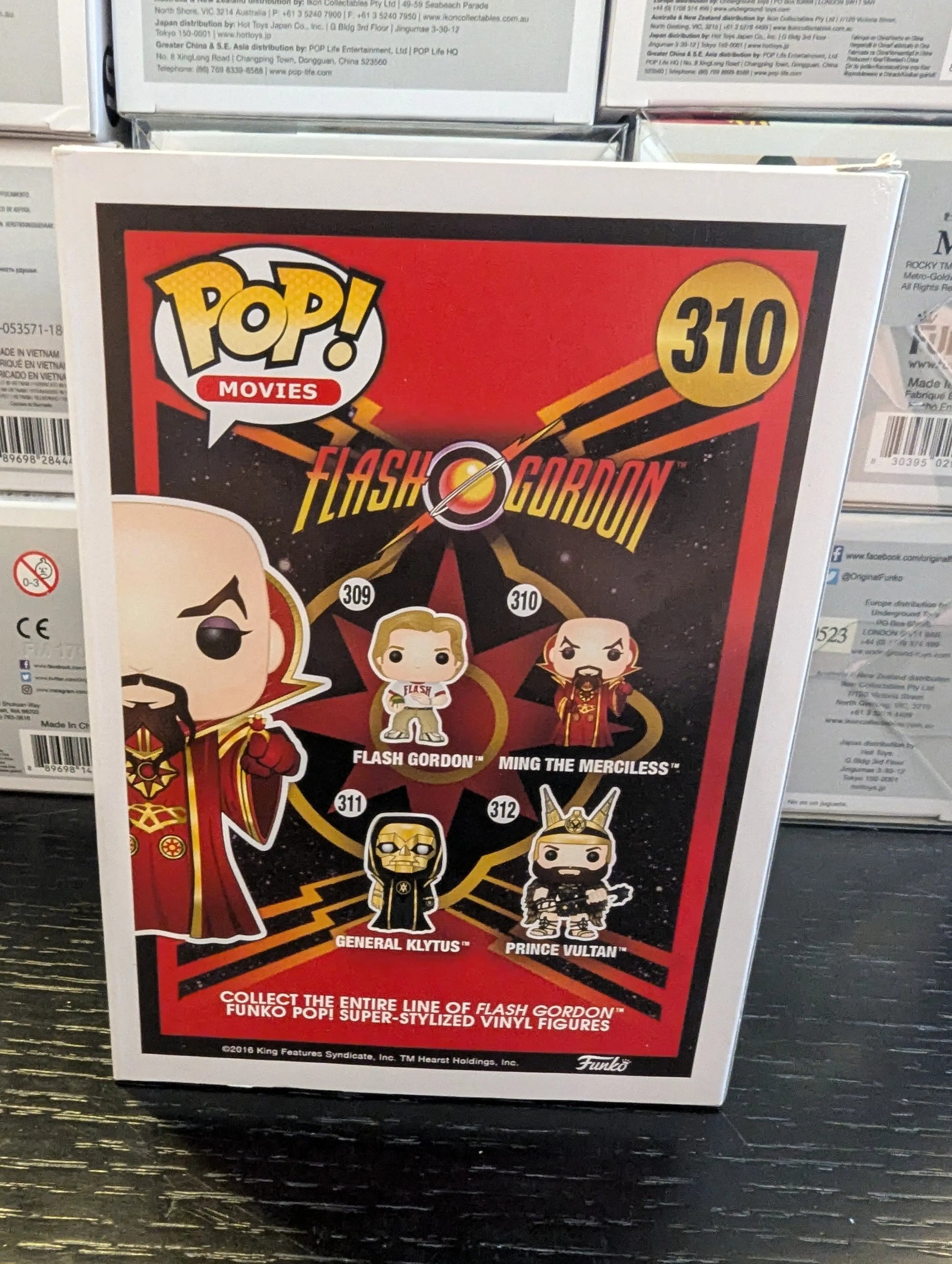 Pop Vinyl Flash Gordon 310 Ming the Merciless 2016 FRENLY BRICKS - Open 7 Days