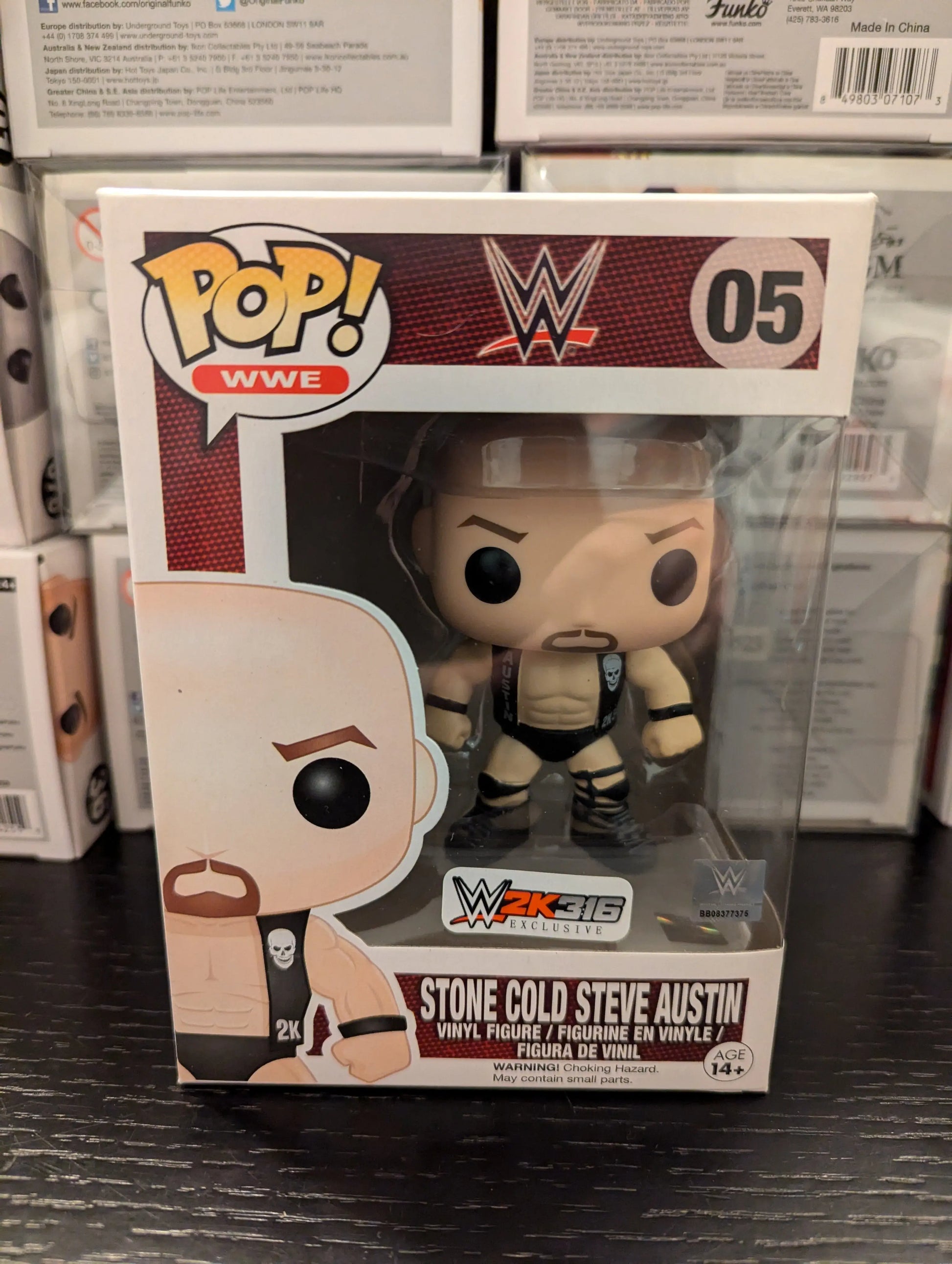 WWE Steve Austin 2K3:16 Collectors. Edition Exclusive 05 Funko Pop Vinyl Vaulted FRENLY BRICKS - Open 7 Days