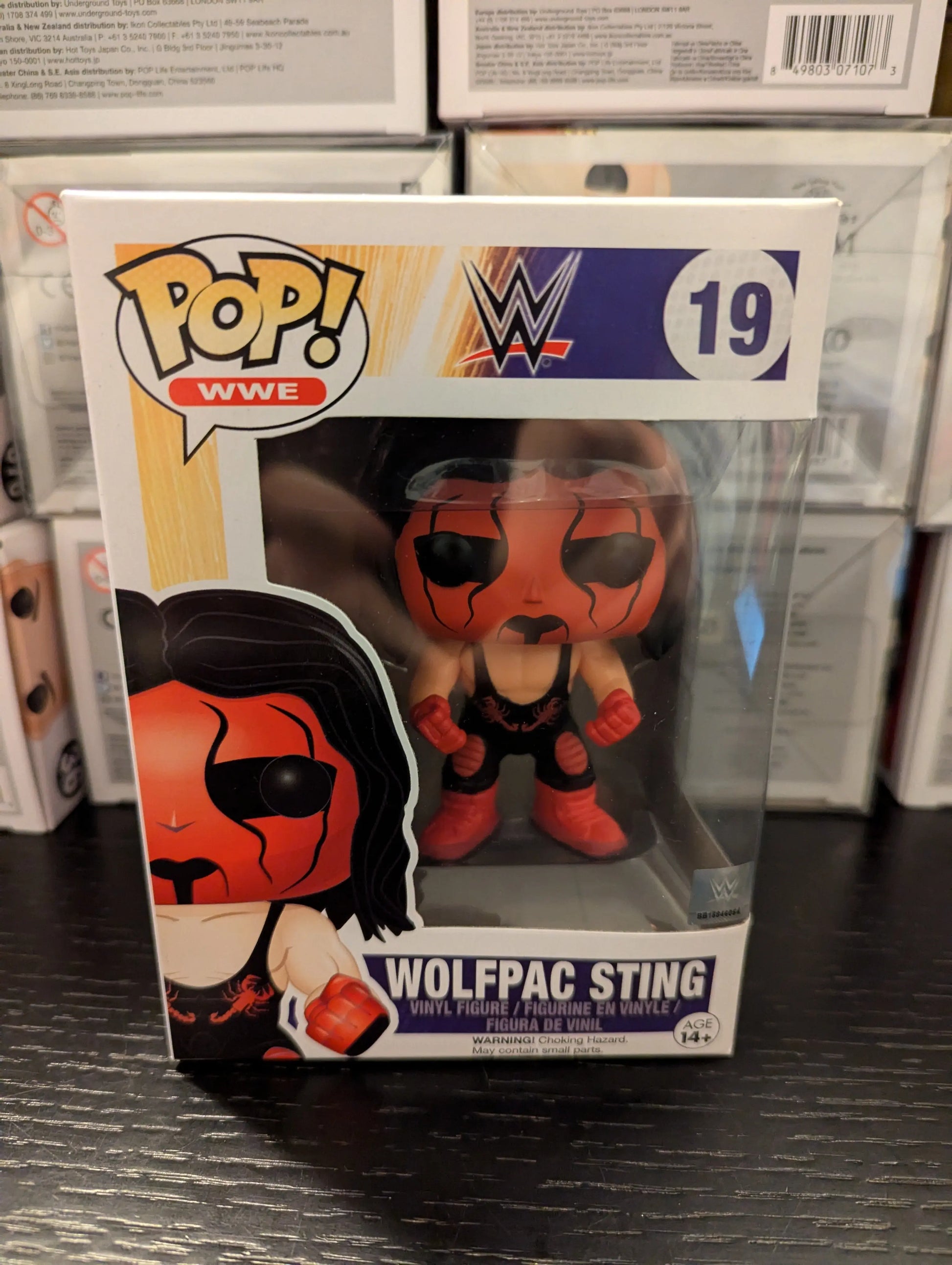 WWE NWO Wolfpac Sting 19 US Exclusive Funko Pop Vinyl FRENLY BRICKS - Open 7 Days