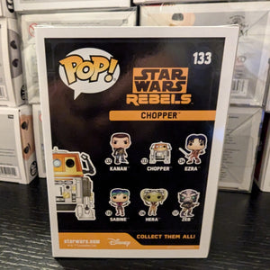 Funko POP! Star Wars Rebels CHOPPER #133 2017 Galactic Convention Exclusive FRENLY BRICKS - Open 7 Days