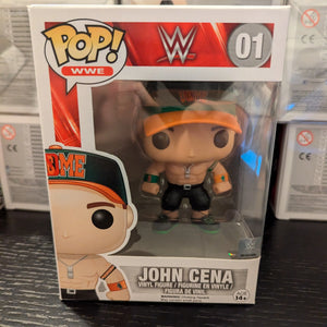 FUNKO POP WWE #01 JOHN CENA GREEN & ORANGE VAULTED VINYL FIGURE FRENLY BRICKS - Open 7 Days