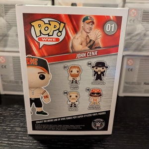 FUNKO POP WWE #01 JOHN CENA GREEN & ORANGE VAULTED VINYL FIGURE FRENLY BRICKS - Open 7 Days