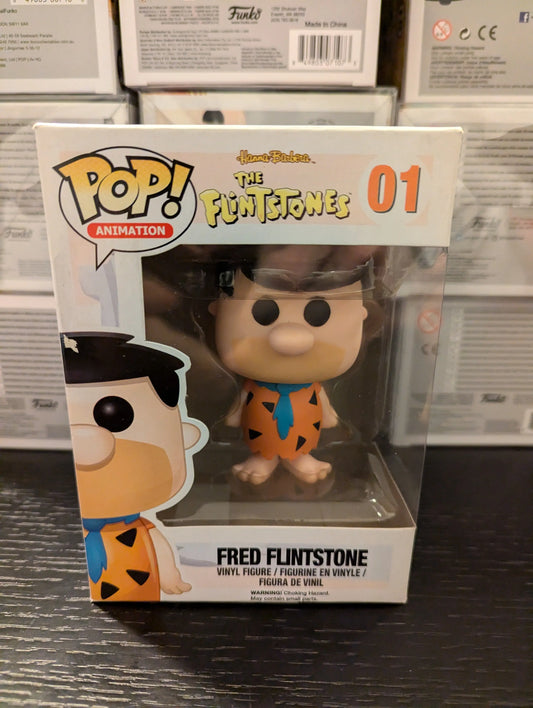 Funko Pop! ~ Animation ~ The Flintstones ~ #01 ~ Fred Flintstone ~ Vaulted/Rare FRENLY BRICKS - Open 7 Days