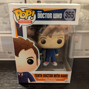 Tenth Doctor With Hand 355 Funko Pop! Vinyl Doctor Who Television FRENLY BRICKS - Open 7 Days