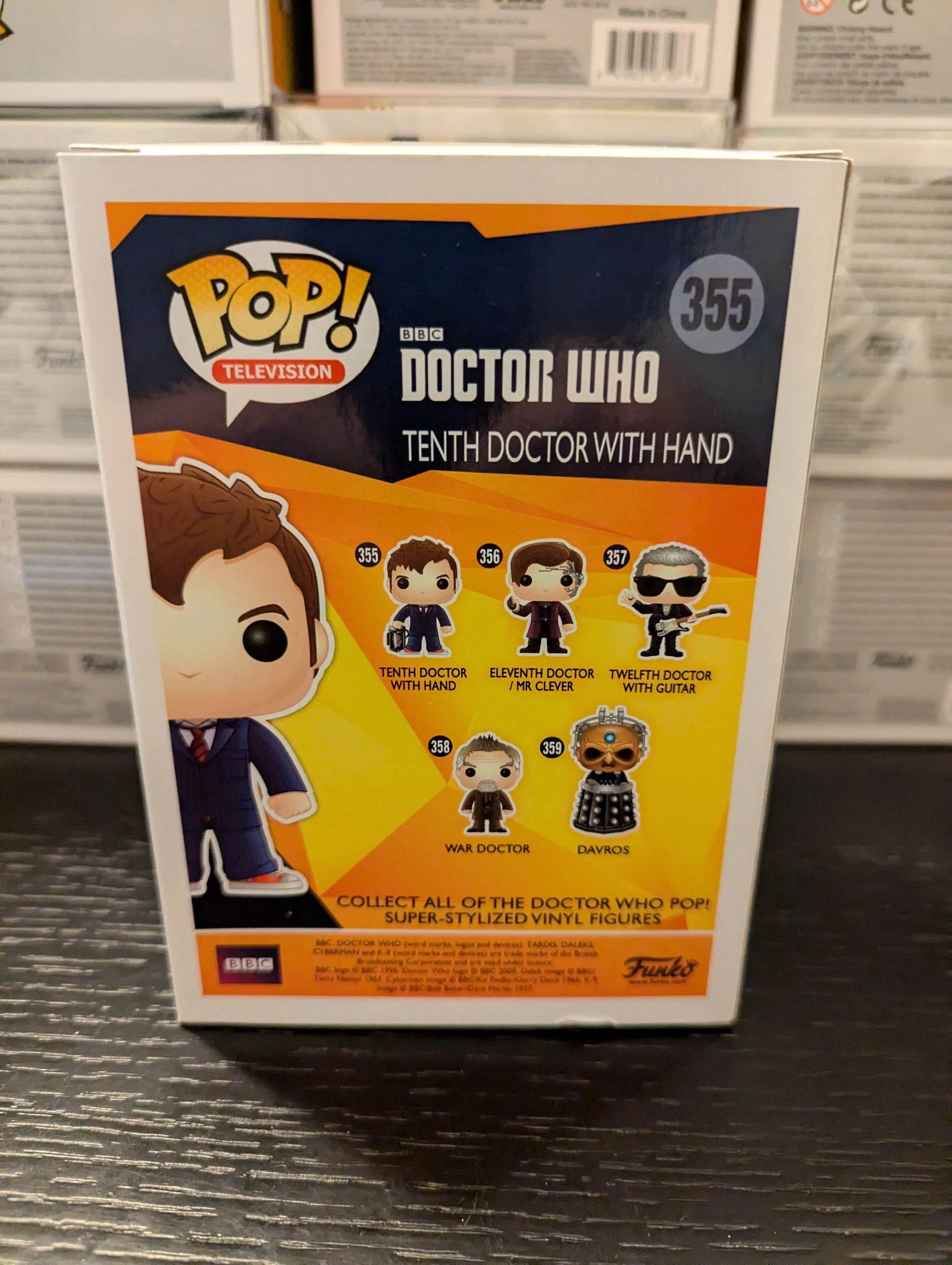 Tenth Doctor With Hand 355 Funko Pop! Vinyl Doctor Who Television FRENLY BRICKS - Open 7 Days