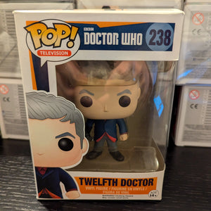 Funko Pop 238 - Doctor Who - 12th Dr with Spoon and Glove Peter Capaldi POP FRENLY BRICKS - Open 7 Days