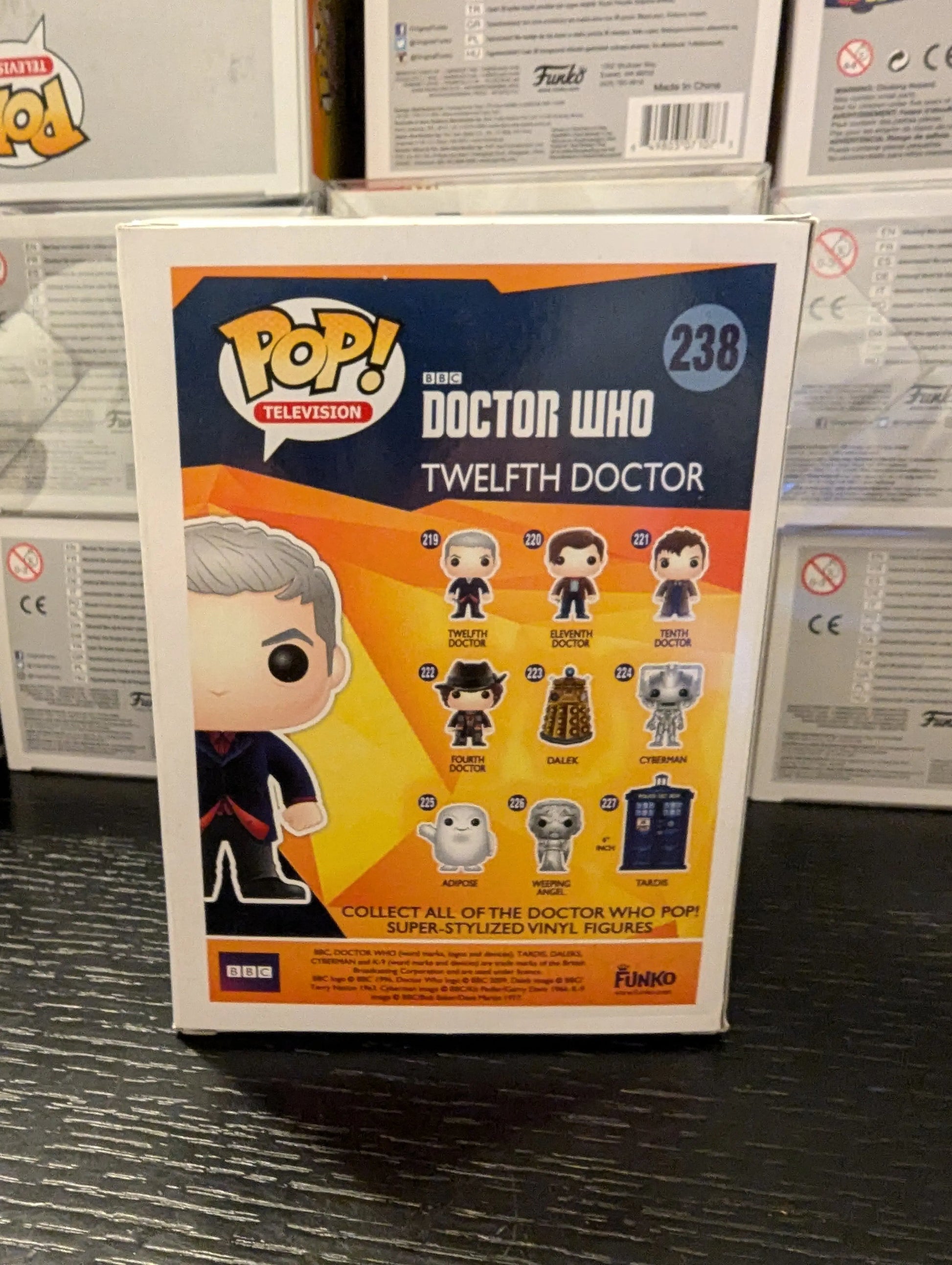 Funko Pop 238 - Doctor Who - 12th Dr with Spoon and Glove Peter Capaldi POP FRENLY BRICKS - Open 7 Days