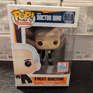 Funko POP Doctor Who First Doctor 508 NYCC 2017 Exclusive Hartnell FRENLY BRICKS - Open 7 Days