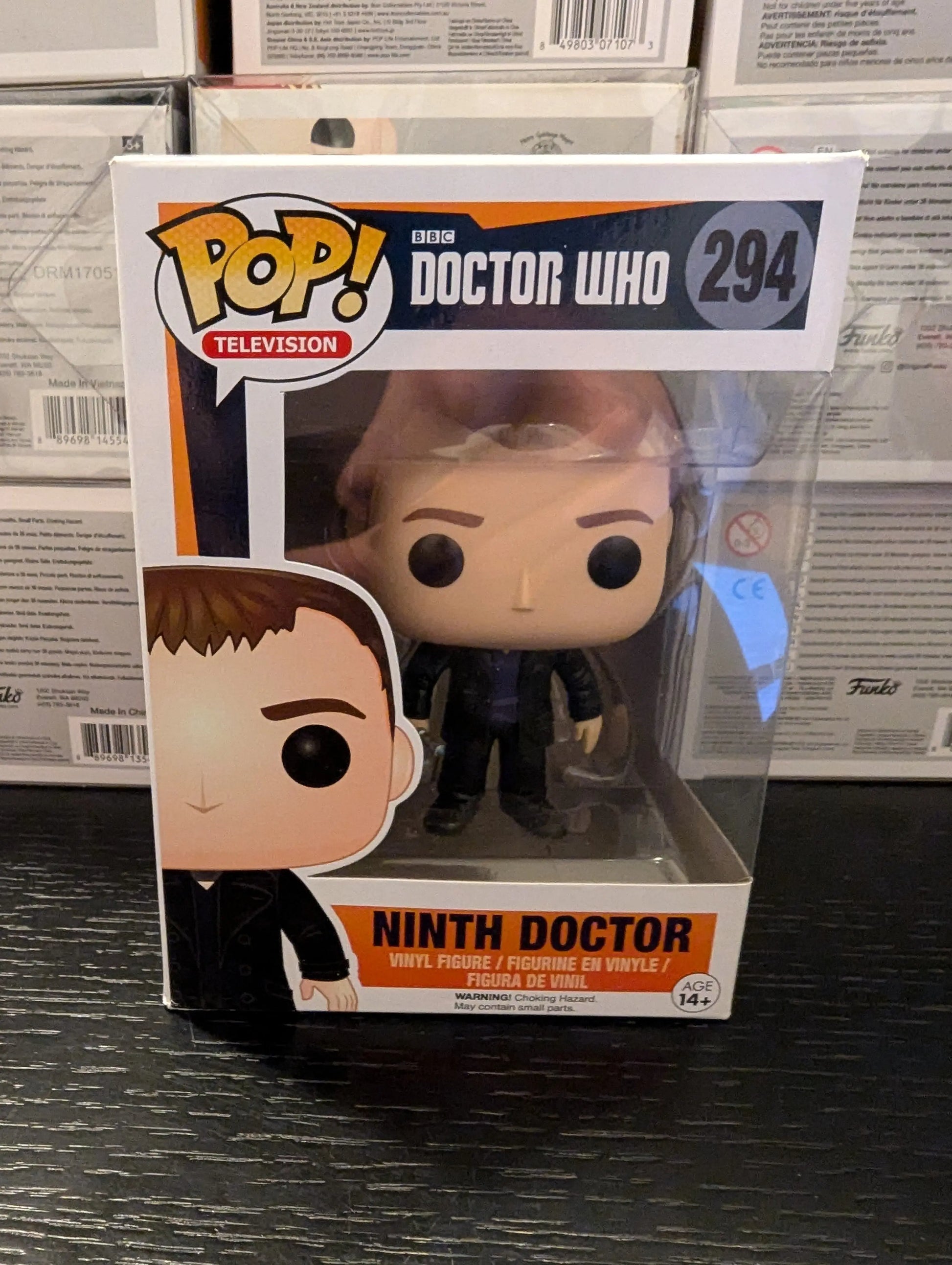 Funko Pop! BBC Doctor Who Ninth Doctor #294 Pop Protector FRENLY BRICKS - Open 7 Days