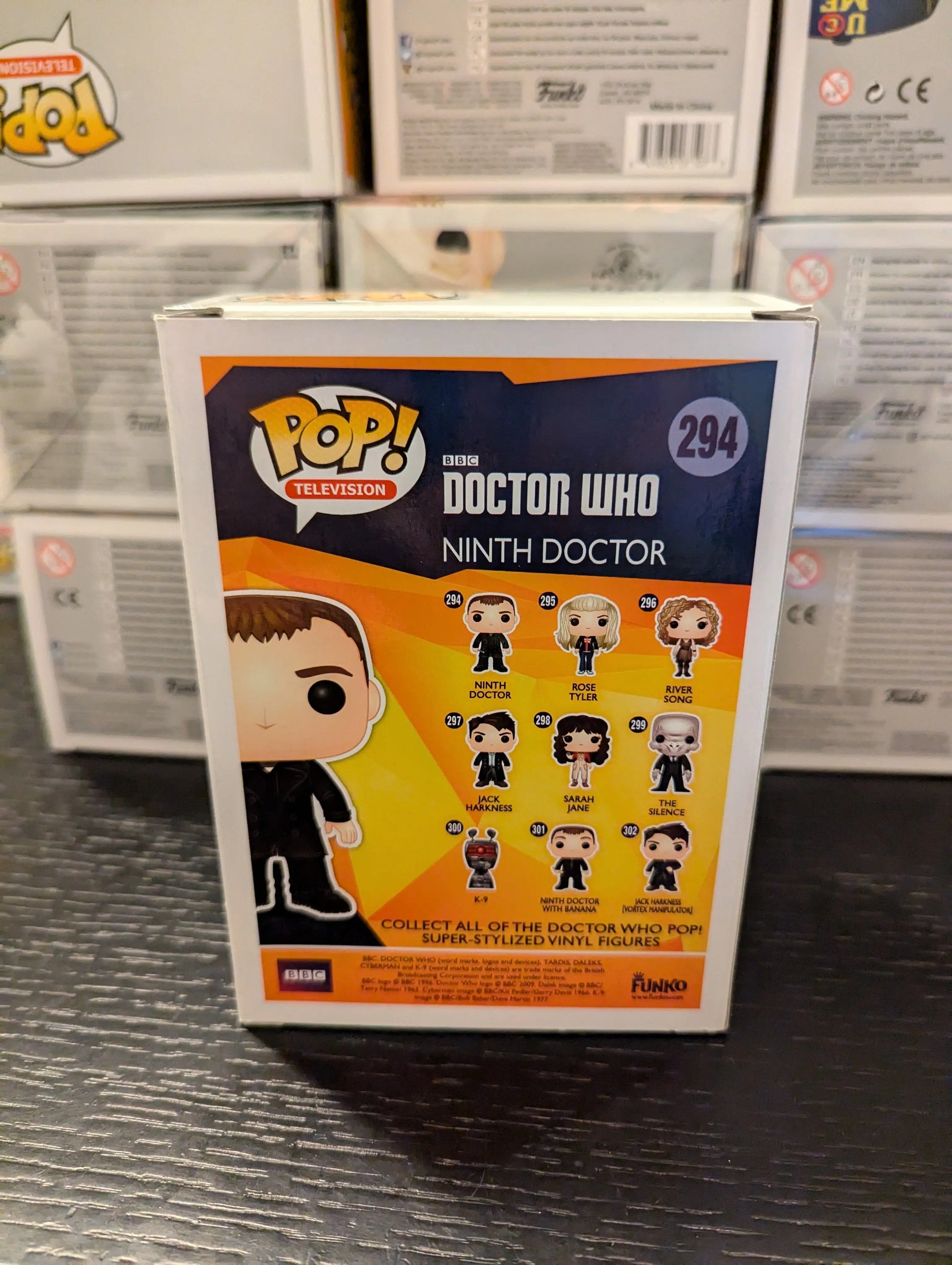 Funko Pop! BBC Doctor Who Ninth Doctor #294 Pop Protector FRENLY BRICKS - Open 7 Days